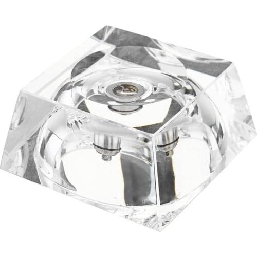Mulity Color changing Luminous Square Shape Crystal Clear Led Light Lighting Accessories Decorative Lamp Base for Round Crafts
