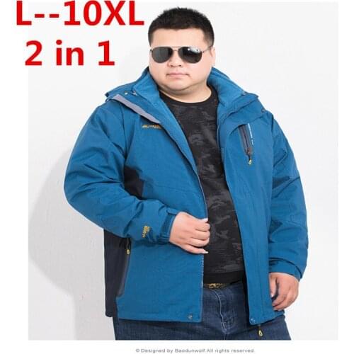 PLUS 10XL 8XL Winter Jacket Men New Arrival Casual Loose Thick Warm Mens Coats Parkas With Hooded Long Overcoats Clothing Male