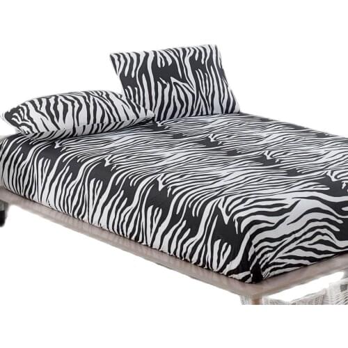 Soft Fitted sheet With Elastic Band solid Bed Sheet Cover-Wrinkle,Fade,Stain and Abrasion Resistant Sheets