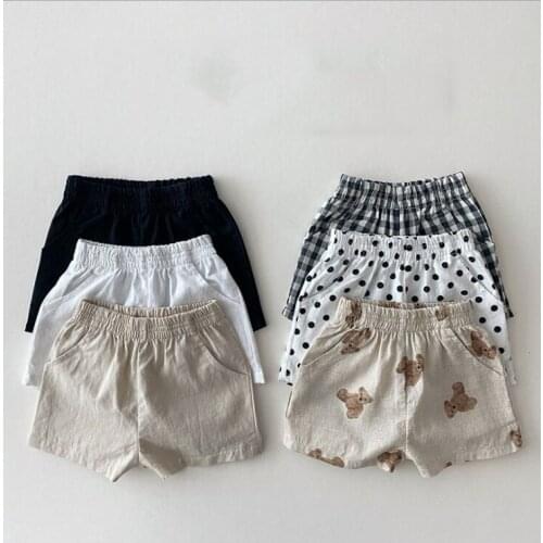 2021 New boys girls printed shorts cotton summer soft fashion babys shorts