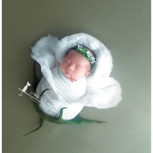 Soft Wool Flora Wrap Newborn Baby Swaddle Blanket Photography Props Infant Basket Stuffer Shooting