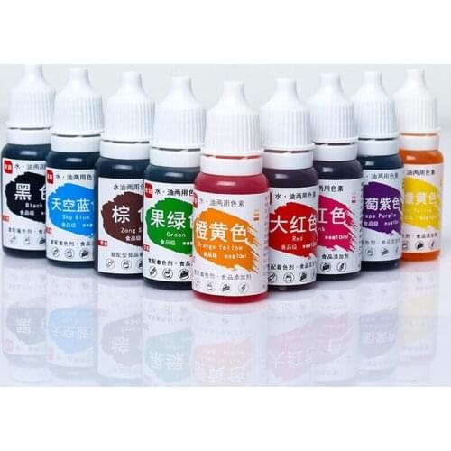 Edible Pigment 10ML Macaron Cream Food Coloring Ingredients Cake Fondant Baking Cake Edible Color Pigment Baking & Pastry Tools