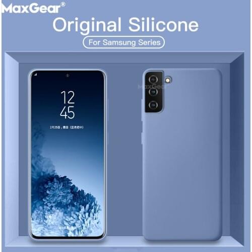 For Samsung Galaxy S21 S8 S9 S20 Plus Note 10 20 Ultra Case Original Liquid Silicone Fundas for Galaxy A01 A11 A41 A51 A71 M51