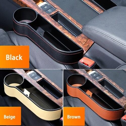 Universal Auto Car Seat Crevice Plastic Storage Box Cup Phone Holder Organizer Car Seat Side Slit Storage for Wallet Keys Cards