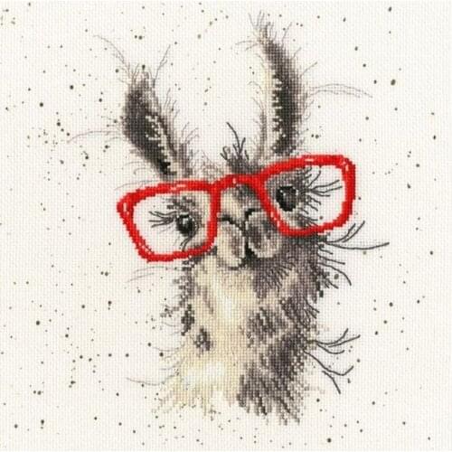 Needlepoint No Cause for A-LLama Iron on Embroidery Cross Stitch Patterns with 100% Cotton Floss & Free Shipping for Home Decor