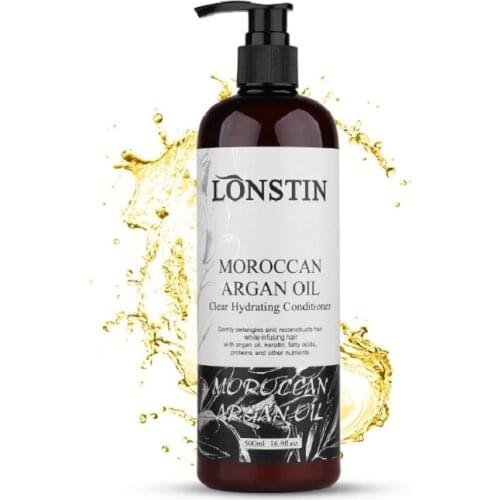 500ML Lonstin Hair Repair Conditioner Argan Oil For Dry Hair Repairs Damage Hair Treatment Cream Restore Soft