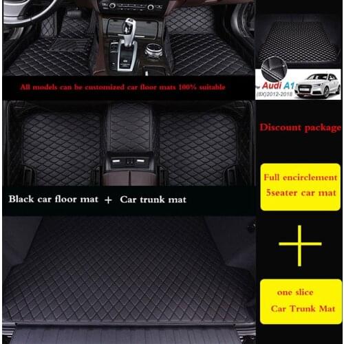 High quality custom car floor mats trunk mats for Smart all models fortwo four auto styling accessories custom automobile