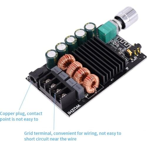 ZK-1002 Bluetooth 5.0 Sound Amplifier Board 2.0 Digital Stereo Amplificador Module Music Streaming Sound System