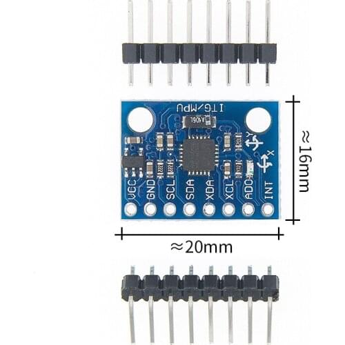100PCS GY-521 MPU-6050 MPU6050 Module 3 Axis analog gyro sensors+ 3 Axis Accelerometer Module