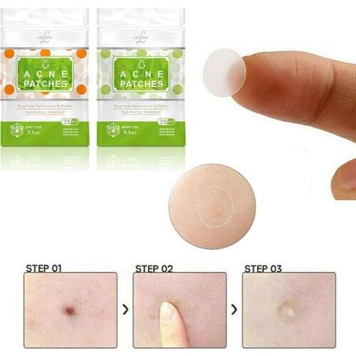 22 Patches Acne Patch Artificial Skin Water Glue Acne Removal Pimple Patch Invisible Acne Stickers Pimple Removal Tool