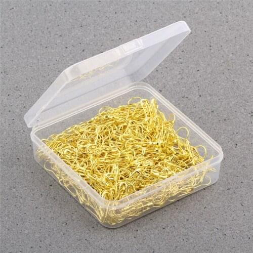 500 Pieces/Box Safety Pins DIY Sewing Tools Safety Knitting Stitch Marker Tag Pins Gourd Shape Metal Clips Kits