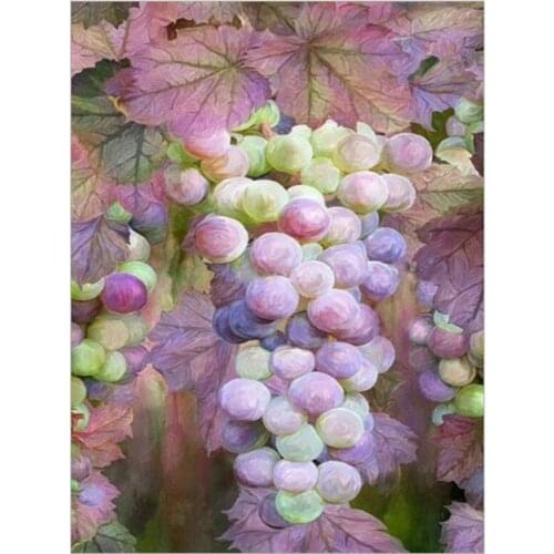 DIY Diamond Painting Full Diamond Grape Fruit Paste Diamond Cross Stitch Decorative Painting Home Decoration Crafts