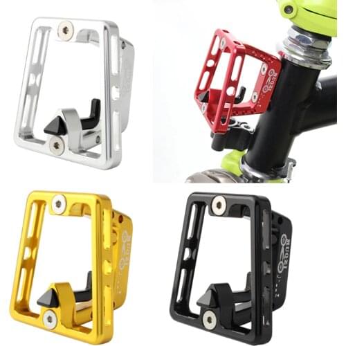 Aluminum Alloy Bicycle Front Carrier Block Bag Bracket Rack Holder Mount for Brompton Folding Cycling Bike Accessories