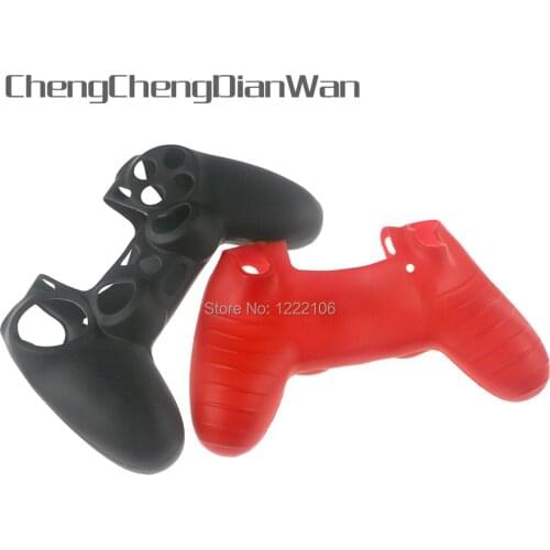 ChengChengDianWan colorful Silicone Soft Protective controller Case Skin Cover for PS4 Controller