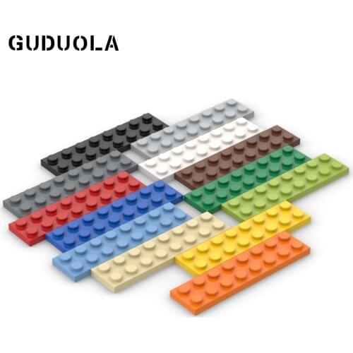 Guduola Small particle Plate 2x8 3034 MOC Assembly Building block Parts foundation plate / low board / low brick 25 pcs/lot