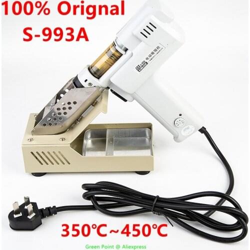 Brand New SJ S-993A Electric Vacuum Desoldering Pump 110V-220V Solder Sucker Gun De-solder Desoldering Gun MT-993S Updated Model