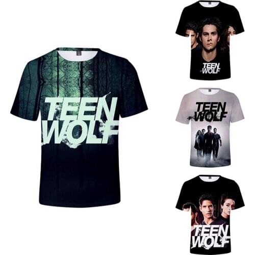Summer Fashion Teen Wolf 3d T Shirts Costume Casual Men Women T-shirt Short Sleeve 3D T-shirts Homme Tee Shirt Sweatshirts Tops