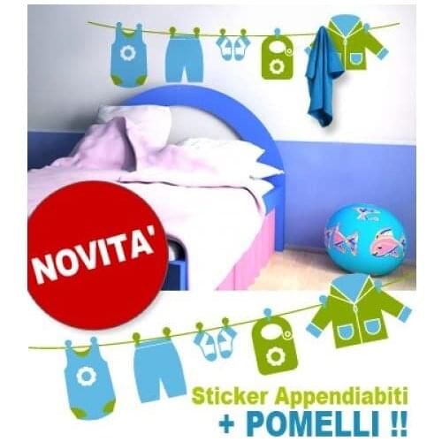 Adhesive wall hanger baby with knobs-measures 150x36 cm-wall decoration, wall stickers, wallpaper
