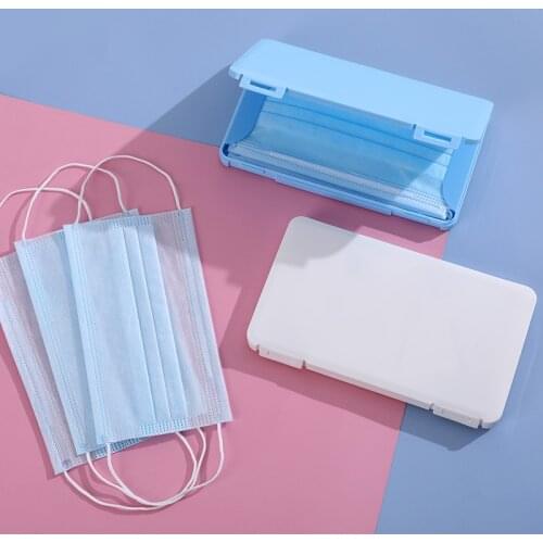 Mask Case Storage Box Portable Disposable Face Masks Container Safe Dustproof Mask Storage Manager Box Students Organizer Folder