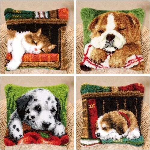 Ковровая вышивка Foamiran For Needlework Carpet Embroidery Latch Hook Pillow knooppakket kussen knooppakket knooppakket tapijt F