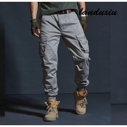 Landuxiu Men's Military Trousers