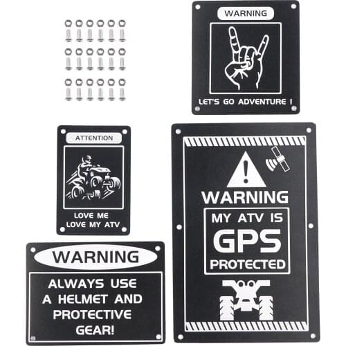 ATV Fender Warning Tag Plates Badges Decals Stickers For Yamaha YFZ450R 2014-2020 YFZ450 YFZ450R SPECIAL EDITION RAPTOR 700 700R