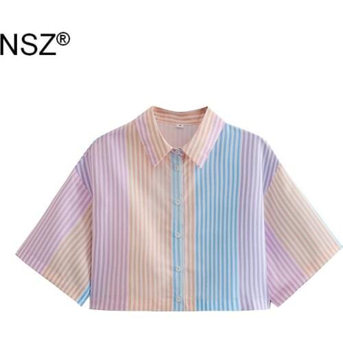 Блузки в полоску NSZ China At AliExpress