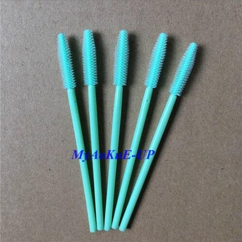 Wholesale 200 Pcs One-off Eyelash Brush Silicone Material Makeup Tools Mascara Applicator Wand Brush Eyelash