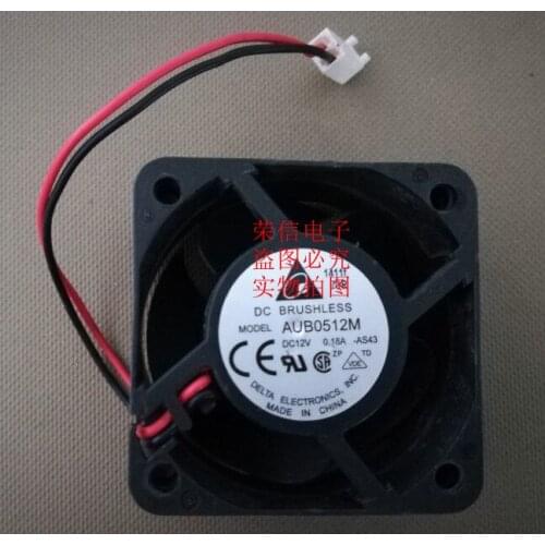 Wholesale DELTA DC 12V AUB0512M 50*50*25MM 5CM 0.18A 2-line Server Cooling Fan
