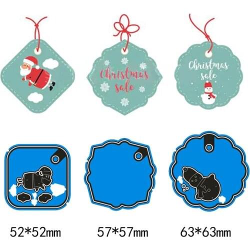 New Arrival Christmas bookmark frame Cutting Dies Stencil DIY Scrapbooking Photo Album Embossing Decor Paper Card Craft
