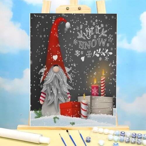 Christmas Santa Claus DIY Paint By Numbers Set Acrylic Paints 50*70 Picture By Numbers Photo Decorative Handiwork