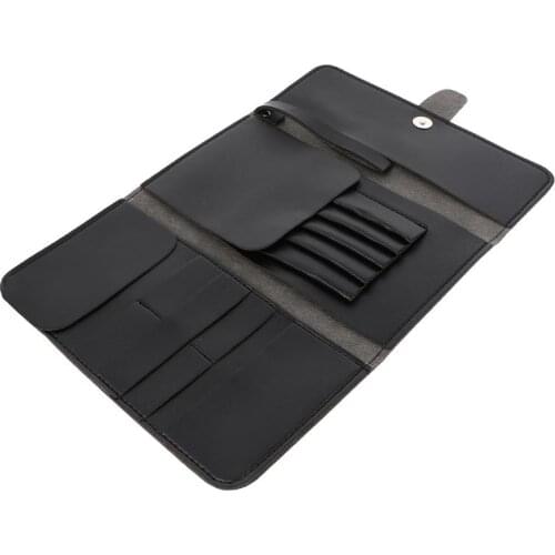 Hairdressing Tools Bag Foldable Hair Scissor Bag Leather Scissors Case Barber Hairdressing Tool Pouch Hair Scissor Storage Bag