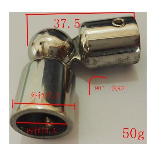 Freeshipping 304#for 13mm tube Handrail accessories fittings elbow casting small universal angle connecting pieces