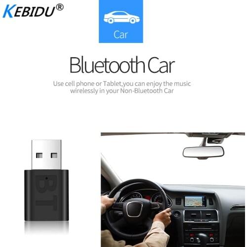 USB Wireless Bluetooth 5.0 Receiver 3.5mm Jack AUX Car Stereo Audio Adapter For TV Headphone PC BT 5.0 Version With 3.5mm Cable