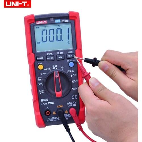UT191E/UT191T Professional Digital Multimeter,True RMS IP65 Waterproof,6000 Count DMM 20A Ammeter 600V Volt ACV LOZ LPF Tester
