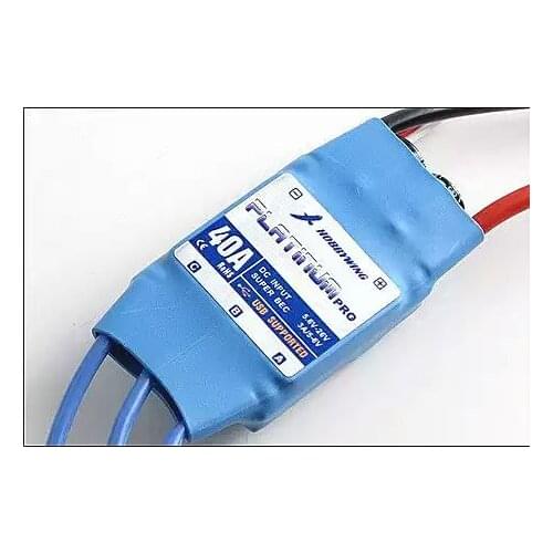 Platinum 40A ESC 450 Helicopter ESC Lithium battery 2-6S BEC Programmable