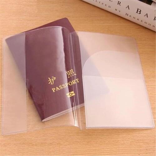 Waterproof Clear Passport Holder Cover Case Transparent Phone Ticket Clip Card Holder Multi - functional Passports Holders