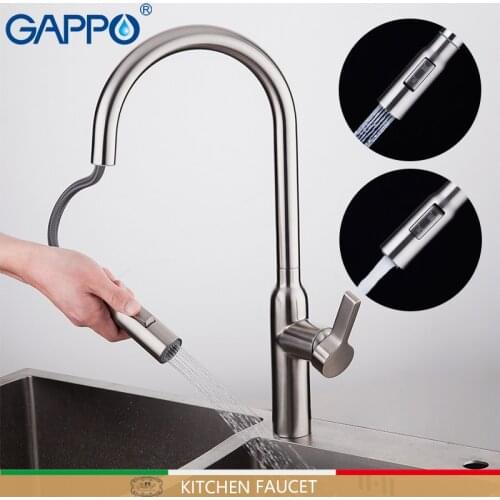 GAPPO pull out kitchen faucet water mixer crane stainless steel kitchen faucet tap mixer kitchen bathroom torneira para cozinha
