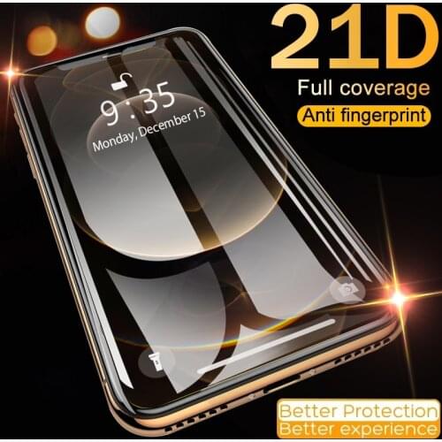 Tempered Glass For iPhone 12 Pro Max Mini Screen Protector 11 Pro Max Film Case X Xs Max Xr 6 6S 7 8 Plus Se 2020 8Plus 12Pro D