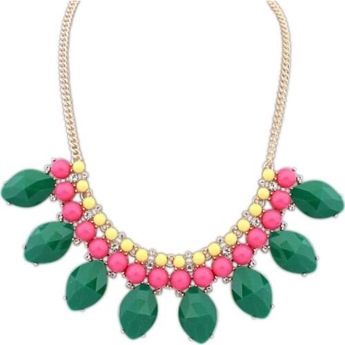 Summer Style Hotsale Personality Sweet Leaves Necklace For Women All Match Fashion OL Jewelry