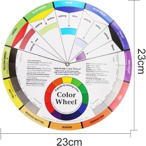 10 pcs/lot Large Artist Colour Wheel Swatches Permanent Makeup Micro Pigment Color Wheel Tattoo Training Tools
