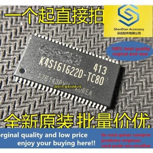 10pcs only orginal new K4S161622D-TC80 TSOP-50 package Memory chip quality assurance