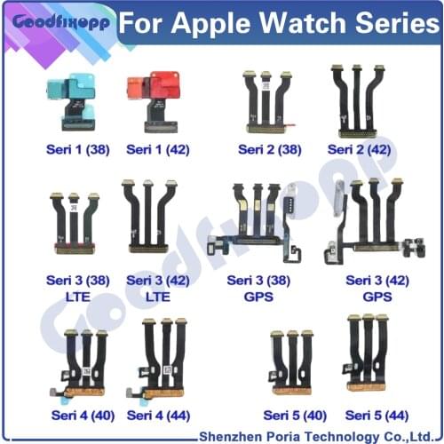 100% Test AAA For Apple Watch Series S1 2 3 4 5 6 38mm 42mm 40mm 44mm Motherboard Main Board Connector Cable LCD Cable Flex