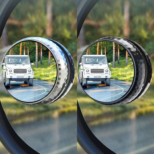 360-degree Wide Angle Adjustable Rotation Round Car Goods Car Rearview Auxiliary Blind Spot Mirror Car Accessories