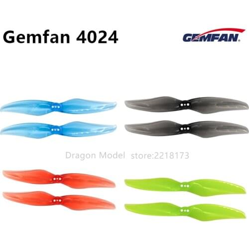 4Pair Gemfan Hurricane 4024 2 Paddle Propeller 1.5mm Hole T Mount Brushless 1408-1506 motor for FPV Racing Toothpick Helicopter