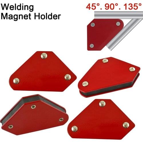 4pcs/2pcs 9LB Mini Magnetic Welding Holder Set Triangle Welding Positioner Fixed Angle Soldering Locator Tools