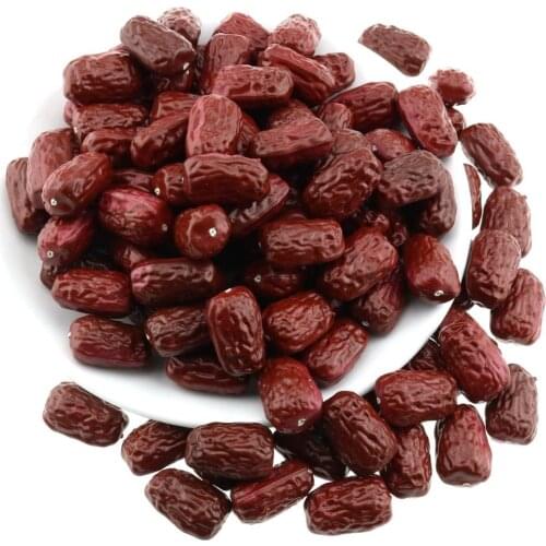 Gresorth 50pcs Fake Dried Jujube Decoration Artificial Date Fruit Home Kitchen Play Food Photography Props