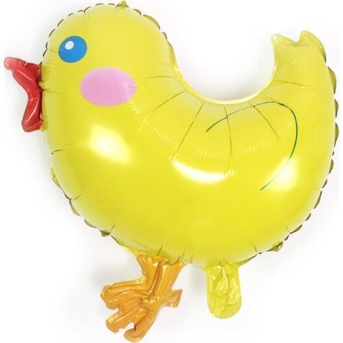 54*51cm large yellow QQ Chicken balloons animals zoo them party decorations kids baby shower surprise globos birthday gifts