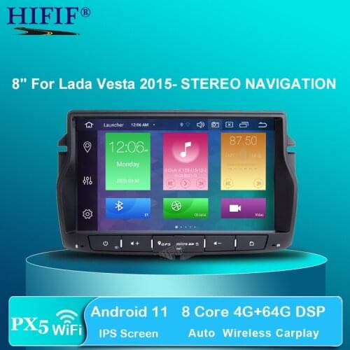 8 inch IPS DSP 1024*600 4G+64G android 10 car dvd for Lada Vesta car radio video audio player gps navigation car stereo player