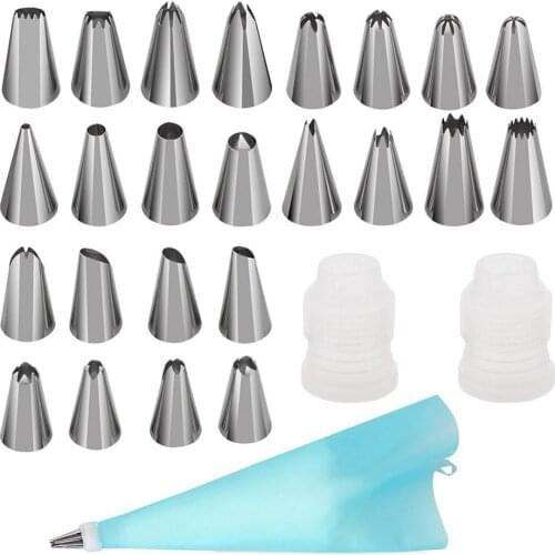 83PCS Cake Decorating Tools Kit Icing Tips Pastry Bags Couplers Cream Nozzle Baking Tools Set for Cupcakes Cookies Fast delivery